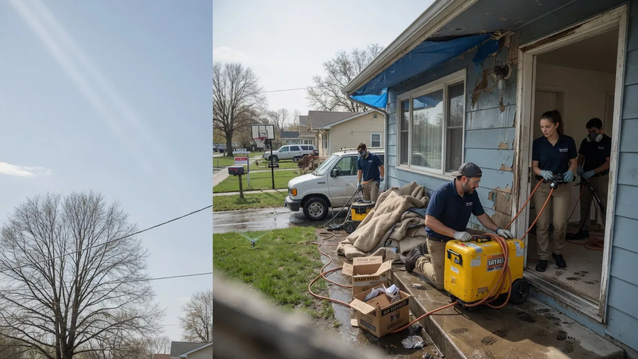 Basement Flood Cleanup in Highland, IL near me